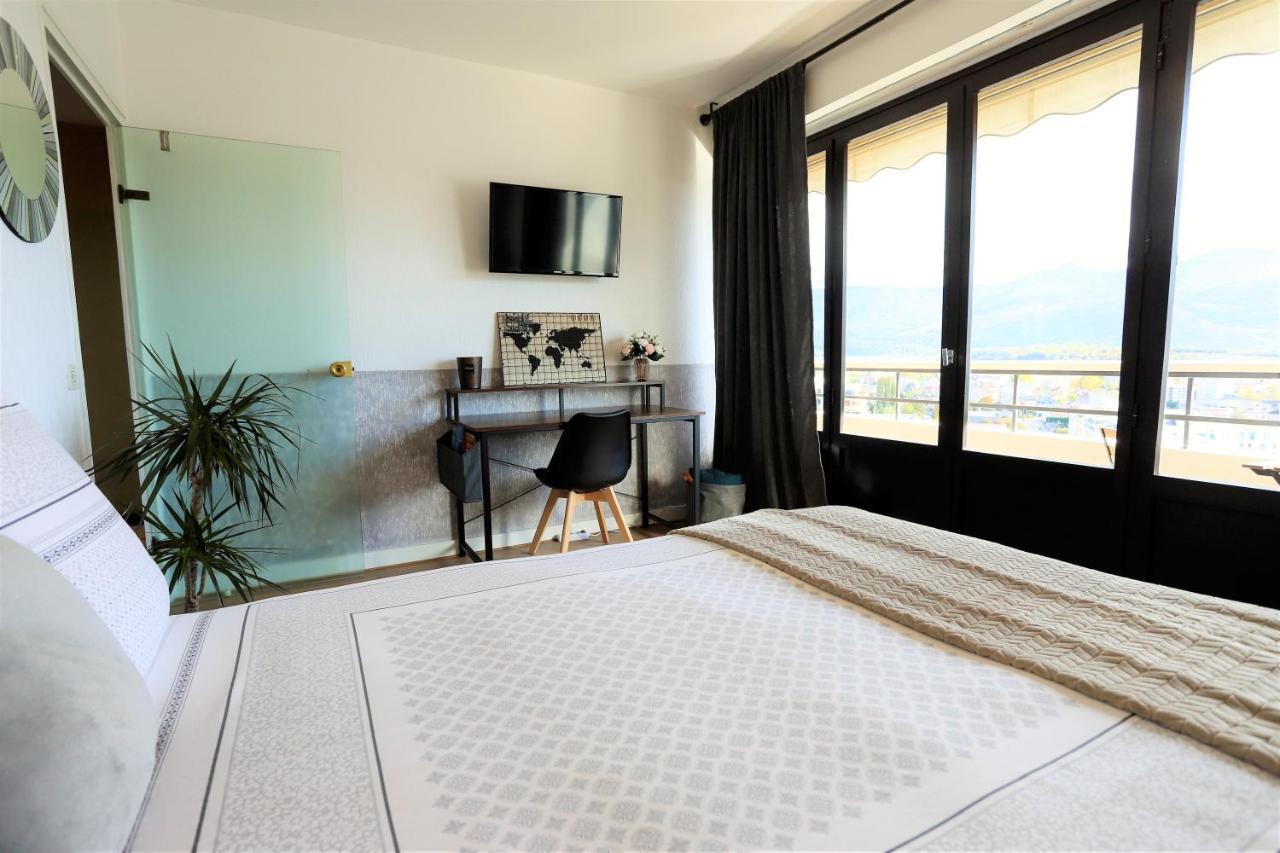 Appartement Secteur Gare Avec Balcon Et Vue Panoramique Chambéry Exterior foto